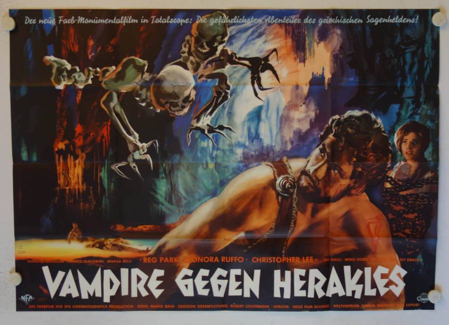 Vampire gegen Herakles originales deutsches A0-Filmplakat